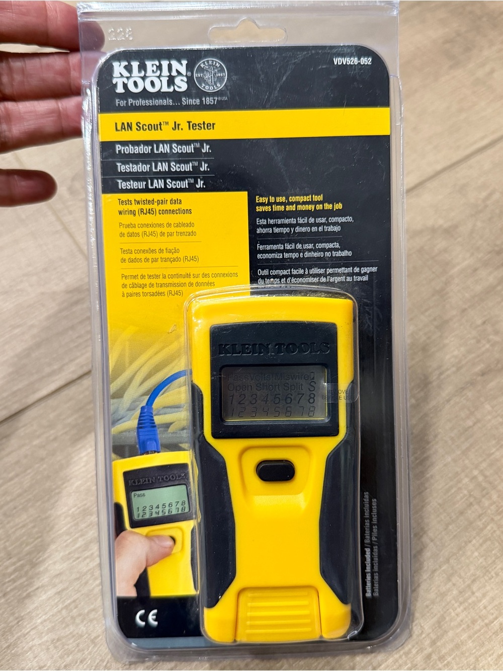 Klein Tools LAN Scout Jr Tester VDV526-052 Data RJ45 Cable Tester New Sealed
